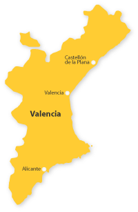 Land Valencia – autonome Region Valencia. Informationen für Urlaub und Reisen,Spanien