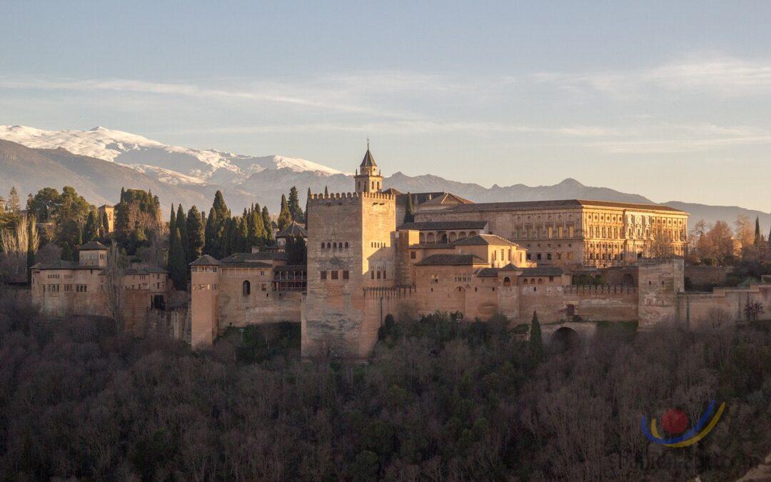 Andalusien, alhambra, granada, sunset